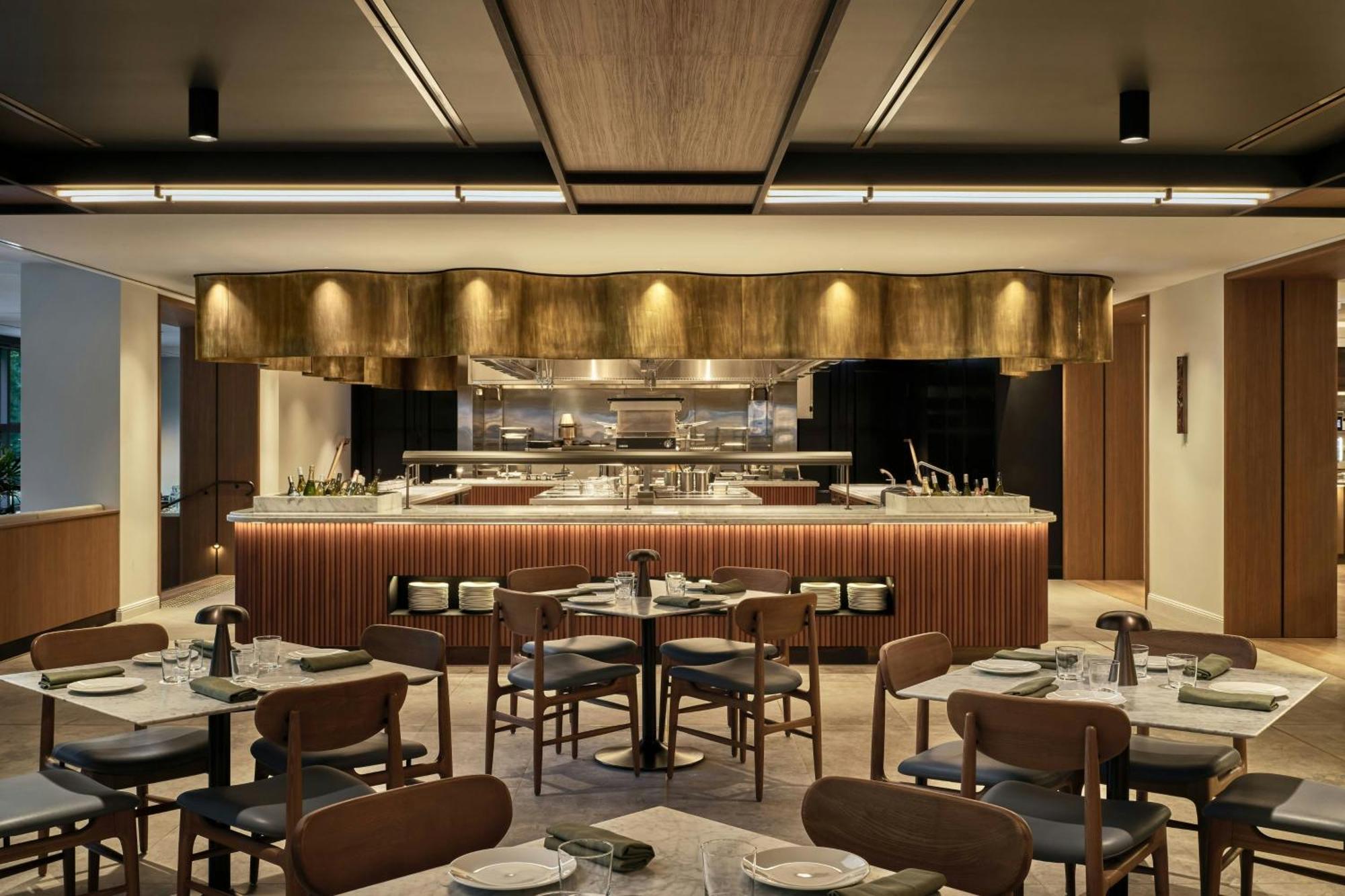 Sheraton Grand Sydney Hyde Park Exterior foto The interior of the restaurant